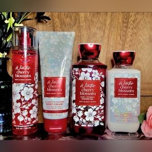 B&BW Winter Cherry Blossom 4-Pc Bodycare Set
